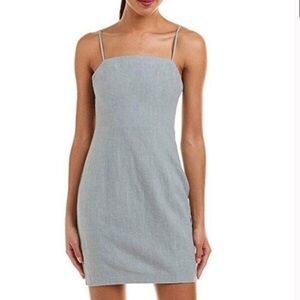 ASTR The Label Sage Green Linen Mini Dress